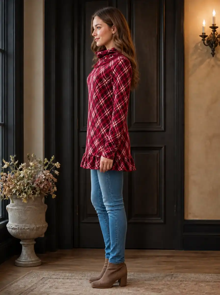 Side profile pose