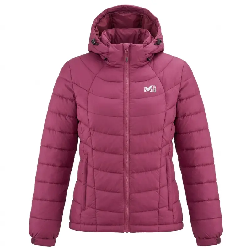 Puffer jacket on ghost mannequin — structure visible but no sense of how it fits a real person