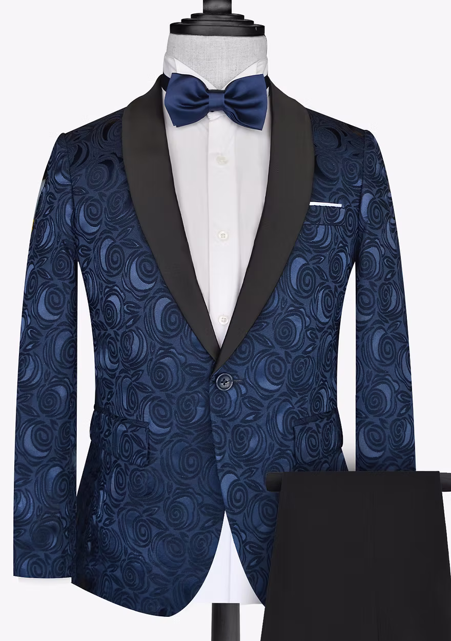 Blue Patterned Blazer